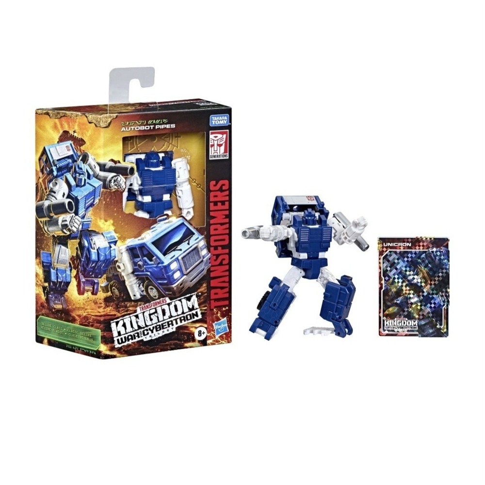 Transformers Kingdom War For Cybertron Autobot Pipes‎ Action Figure NEW
